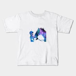 Girl with horse Kids T-Shirt